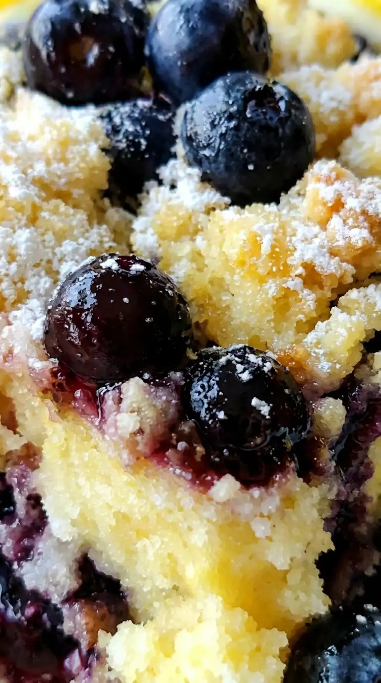 Lemon Blueberry Cheesecake Dump Cake Recipe